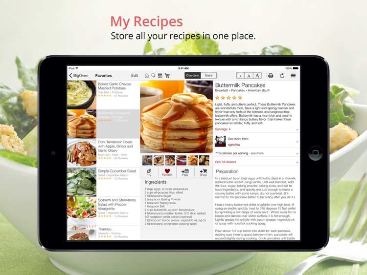 BigOven: 350,000+ Recipes and Grocery List