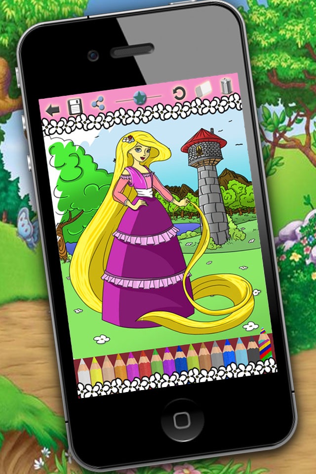 Coloring book with your favorite Princesses screenshot 2