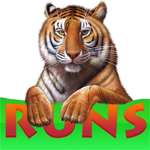 Tiger running in the jungle iOS App