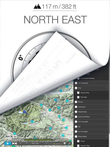 GPS Compass PRO - with altimeter and Sunrise Sunset calculator screenshot 2