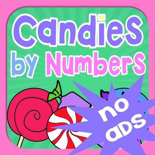 Candies and Numbers - Learn to Count Preschool Coloring Book