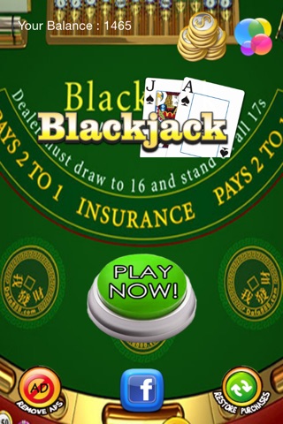 Blackjack 21 Free - Pontoon Black Jack Fortune Edition screenshot 2