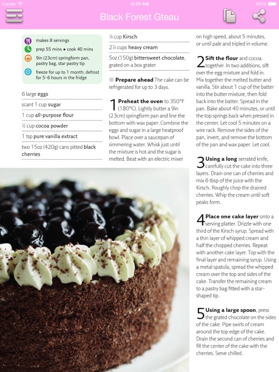 Dessert & Cake Recipes for iPad screenshot-3