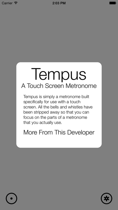 Tempus - A Touch Screen Metronome