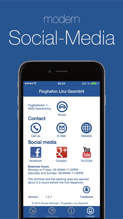 blue danube airport Linz screenshot-4