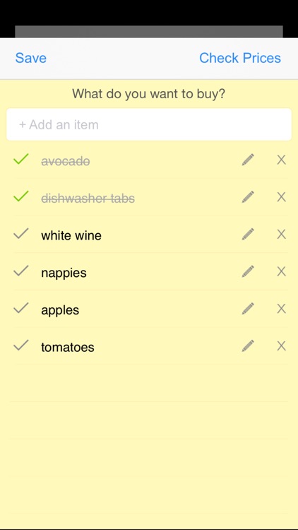 mySupermarket – Shopping List