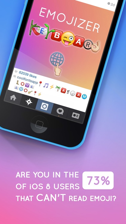 Emojizer Keyboard - Custom Emoji Font for iOS 8 screenshot-4