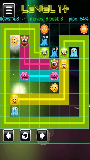 Baby Monster Glow Space Link! - Neon Bridge Matching Puzzle(圖1)-速報App