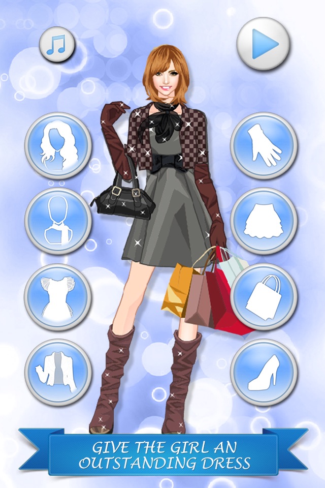 Dress Up a Shopaholic Girl - Beauty salon game for girls and kids who love makeover and make-up screenshot 3