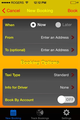 Yellow cab Lubbock screenshot 2