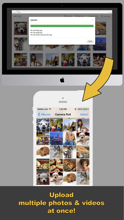 WiFi Roll (wireless photo and video transfer, Photo Transfer, PhotoSync)