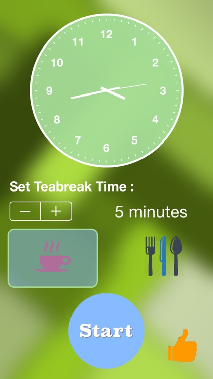 buzzer - tea and lunch break application