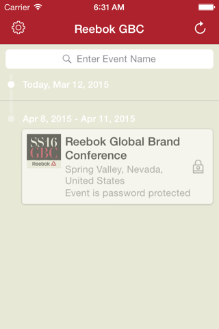 Reebok SS16 Global Brand Conference screenshot 2