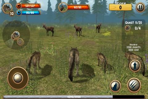 Wild Wolf Simulator 3D screenshot 3