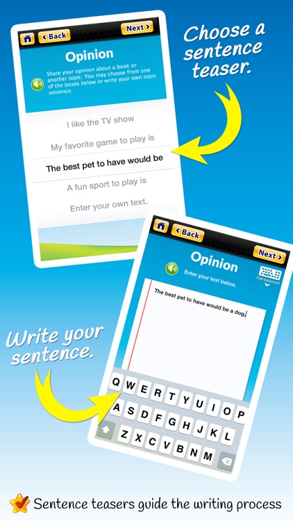Write to the Core Lite - sentence prompts and paragraph starters for beginning students screenshot-2
