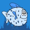 Blue Fish Free - The Adventure of a Tiny Porcupine Fish