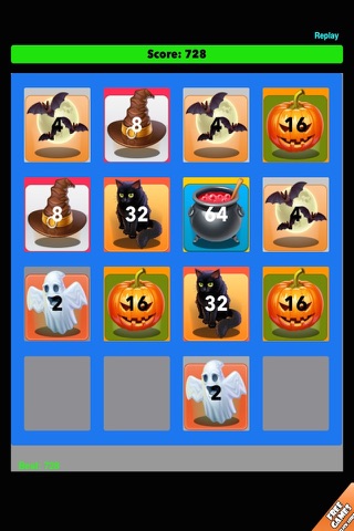 Spook Halloween 2048 - Ghost Tile Puzzle Challenge Free screenshot 3