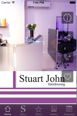 Stuart John Hairdressing screenshot 2