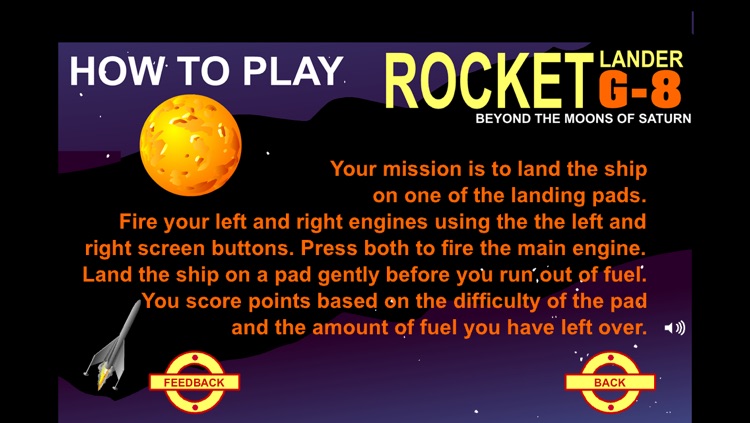 Rocket Lander G-8: Beyond the Moons of Saturn screenshot-3