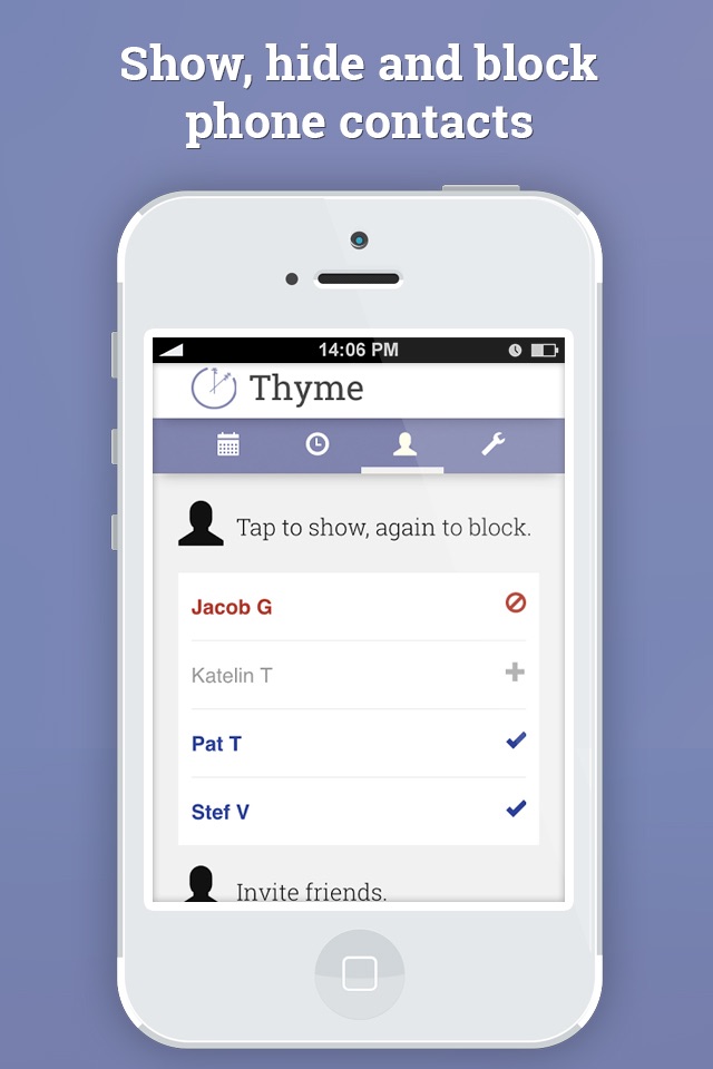 Thyme - see and share availabilities screenshot 3