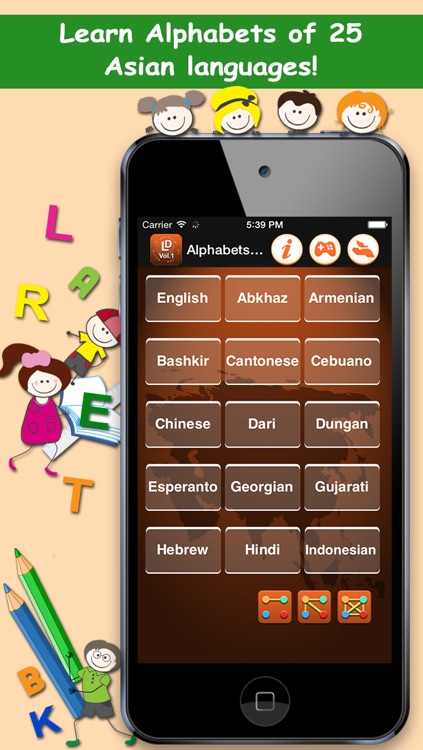 LingoDiction: Alphabet Flashcard Games, Phonics & Pronunciation (Japanese,Chinese,Hindi,Korean,Malay & more)