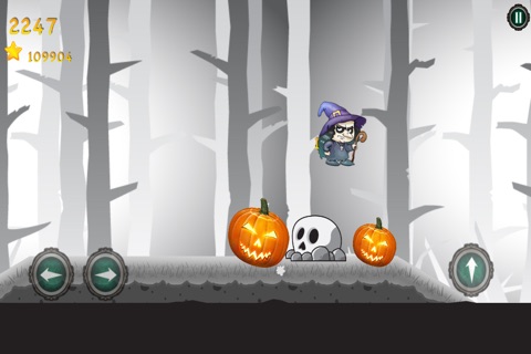 Halloween Witch Run Lite screenshot 3
