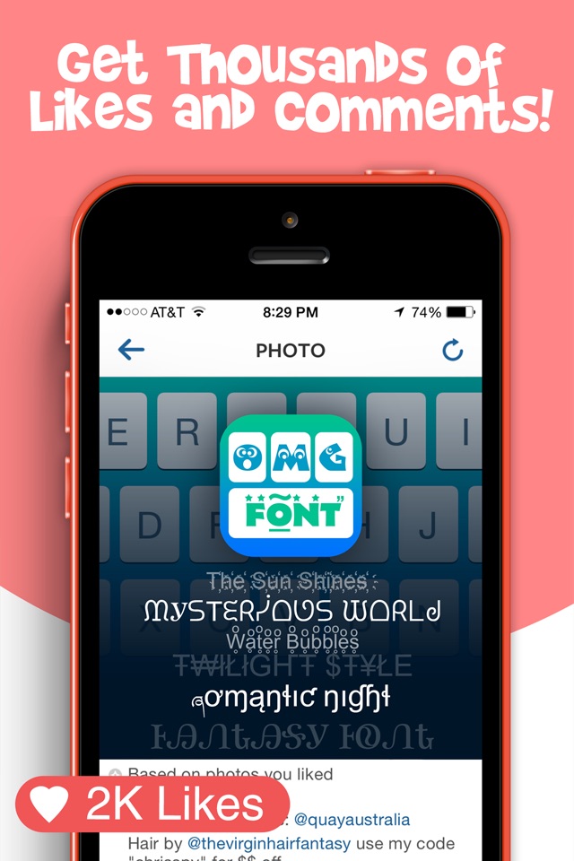 OMG Font Keyboard screenshot 2