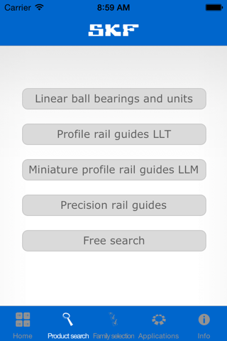 SKF Linear Guides Select screenshot 2