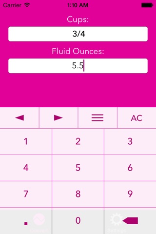 Fluid Ounces To Cups – Capacity Converter for Cooking + Baking (fl oz to cups) screenshot 2