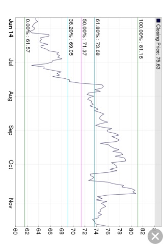 Fibonacci Stock Chart : Pro Fibonacci Retracement Chart with Real Time Quote and Unlimited Watch-list screenshot 3
