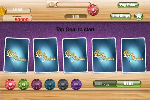 123 LIVE Video Holdem Poker - ultimate card gambling table screenshot 2