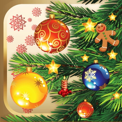 Christmas tree children mosaic Icon