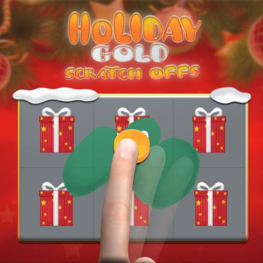 Holiday Gold Lotto Scratchers - Win Big with instant Lottery Scratch-Offs, Snow, Winter and Christmas Cards FREE icon