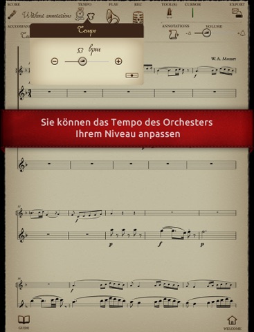 Play Mozart – Concerto pour flûte et harpe K299 (partition interactive) screenshot 3