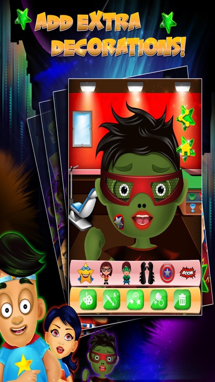 Superhero Art Tattoo Maker & Design Salon - Free Games For Kids