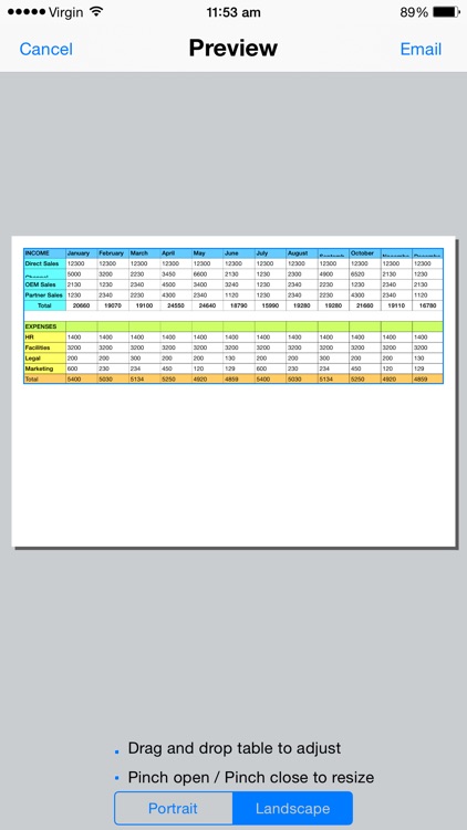 Spreadsheet touch: For Excel style spreadsheets screenshot-4