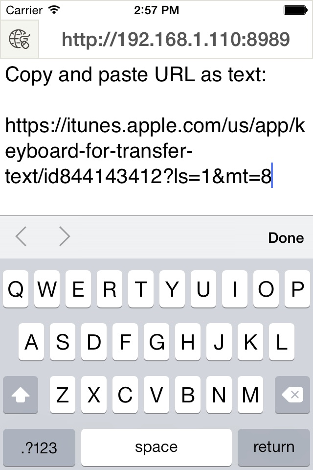 Keyboard Free - for transfer text over wifi screenshot 4