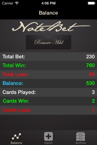 NoteBet screenshot 2