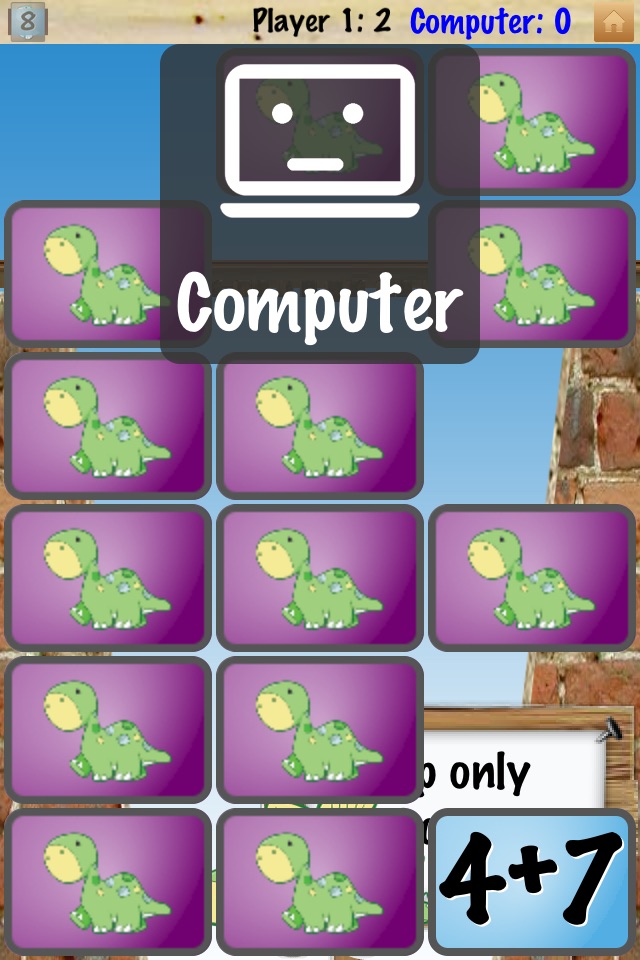 Math Facts Express Card Matching Game screenshot 2