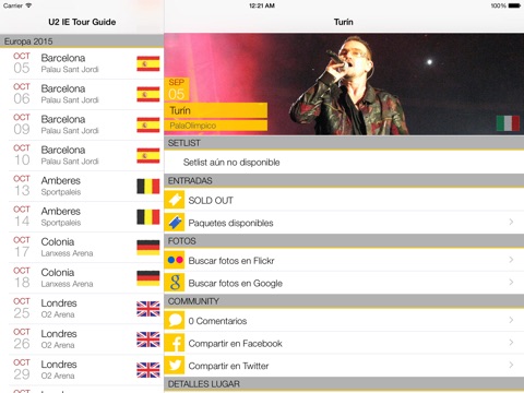 U2 IE Tour Guide iPad screenshot 4