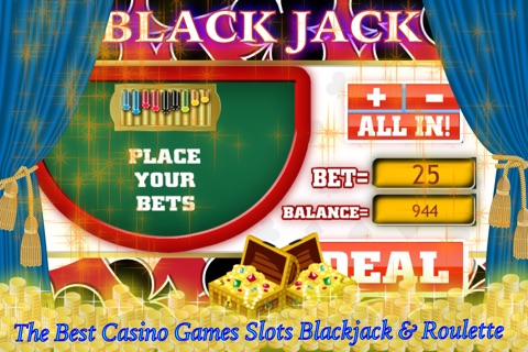 A Luxury Slots Machine - Blackjack and Roulette - Triple Casino Games screenshot 3