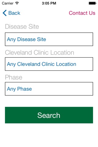 Cleveland Clinic Cancer Trials screenshot 2