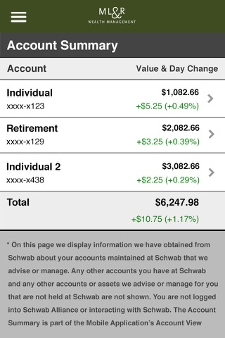 ML&R Wealth Management LLC screenshot 2