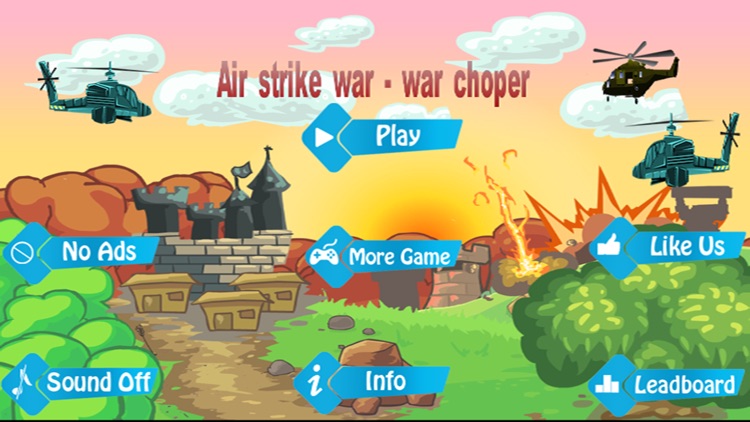 Air strike war - war chopper