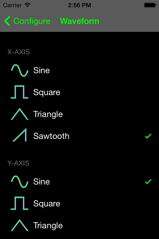 Theremin (Motion Sensors and Touch Screen) screenshot 3