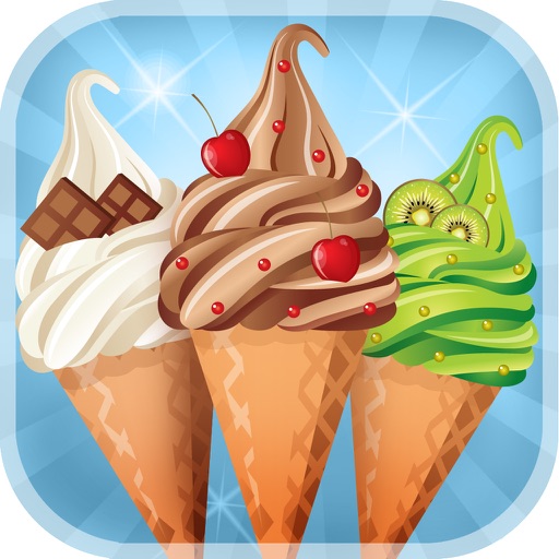 An ice cream maker game HD-make ice cream cones with flavours & toppings icon