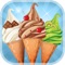 An ice cream maker game HD-make ice cream cones with flavours & toppings