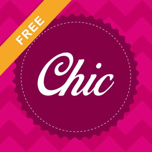 Monogram Chic FREE - Custom Wallpapers, DIY Backgrounds and Fashion Badges iOS App