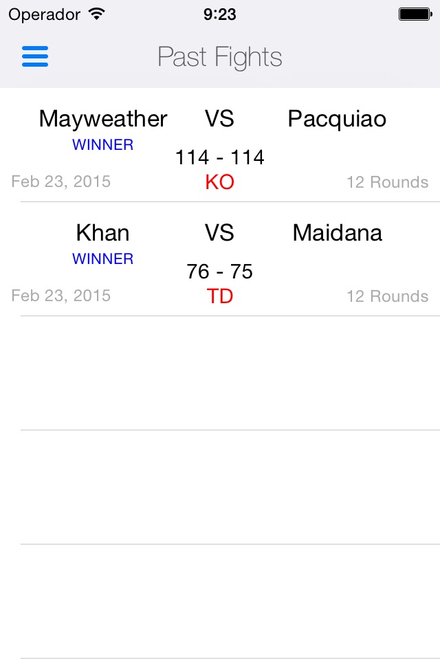 Boxing Scores screenshot 4