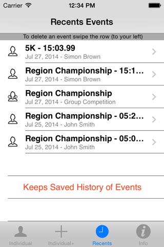 StopWatch for Cross Country screenshot 3